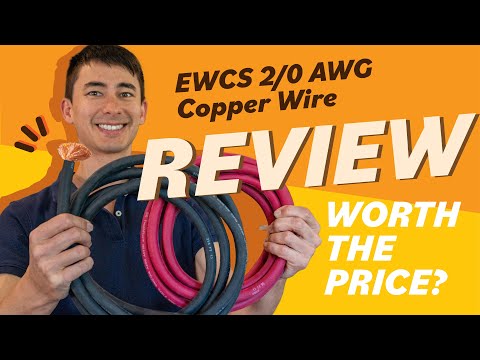 EWCS 2/0 AWG Wire Review - Welding & Battery Cable