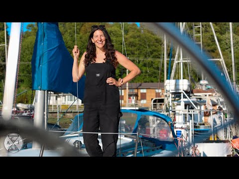 Upgrading my small ship to sail to ALASKA! Trashed Steering System and a Rotten Deck! | A&J Sailing