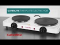 Video: Fogón eléctrico doble Caterlite GG567