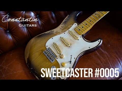 Constantin Guitars Sweetcaster Classic #0005 - 2-Tone Burst 3.7kilos !!!VIDEO!!! image 14