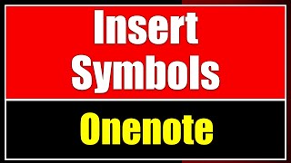 How to Insert Symbols in One note 😎😎