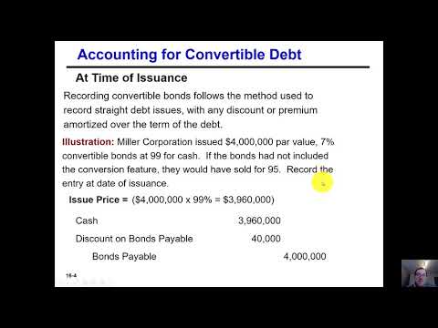Kieso Chapter 16.1 - Convertible Debt