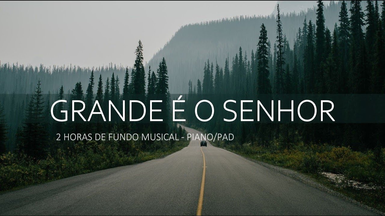 Grande é o Senhor - 2 horas  Piano/Pad | Fundo Musical | Instrumental | #017