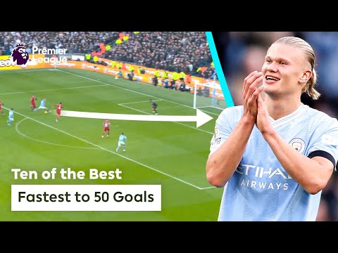 FASTEST Players to score 50 Premier League goals