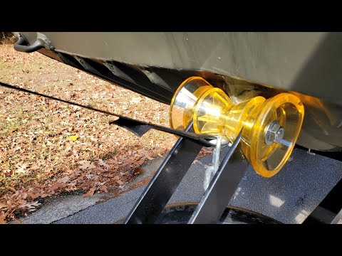 How To Replace Boat Trailer Bow Roller for Jon Boat - Shoreline Marine Bow Roller Review!