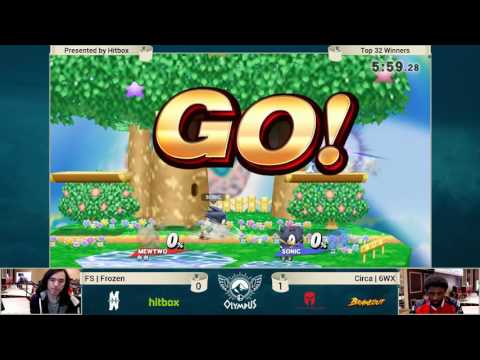 Olympus - 6WX (Sonic) vs Frozen (Mewtwo) - SSB4 Winners - Smash Wii U