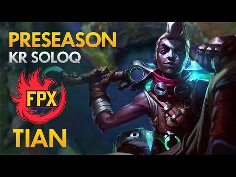 Preseason: FunPlus Phoenix Tian - Ekko Jungle - KDA 18/5/21