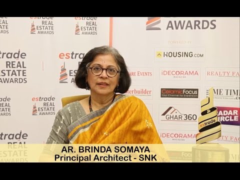 Brinda Somaya, Principal Architect - Somaya & Kalappa Consultants on Estrade Awards 2016