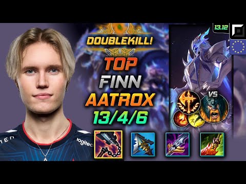 Aatrox Top Build Finn Goredrinker Conqueror - LOL EUW GrandMaster Patch 13.12