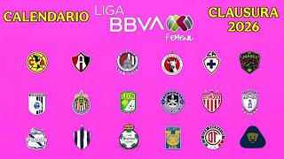 CALENDARIO COMPLETO DE LA LIGA MX FEMENIL TORNEO CLAUSURA 2026