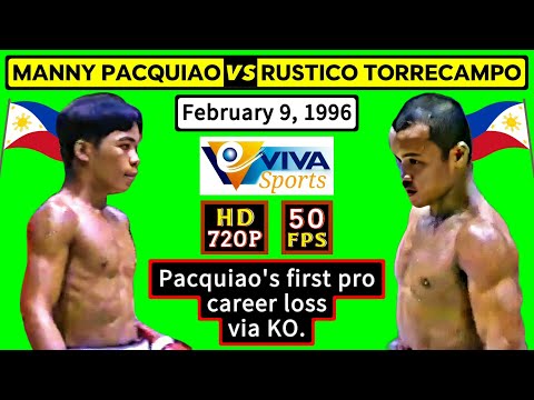 (12) Manny Pacquiao vs Rustico Torrecampo (PH) | Feb 9, 1996 Mandaluyong PH