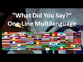 The Lion King What Did You Say Multilanguage 61 Languages