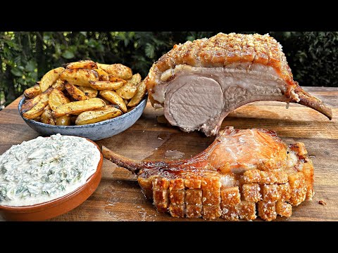 Schweinebraten vom Grill - KARREE MIT MEGA KRUSTE