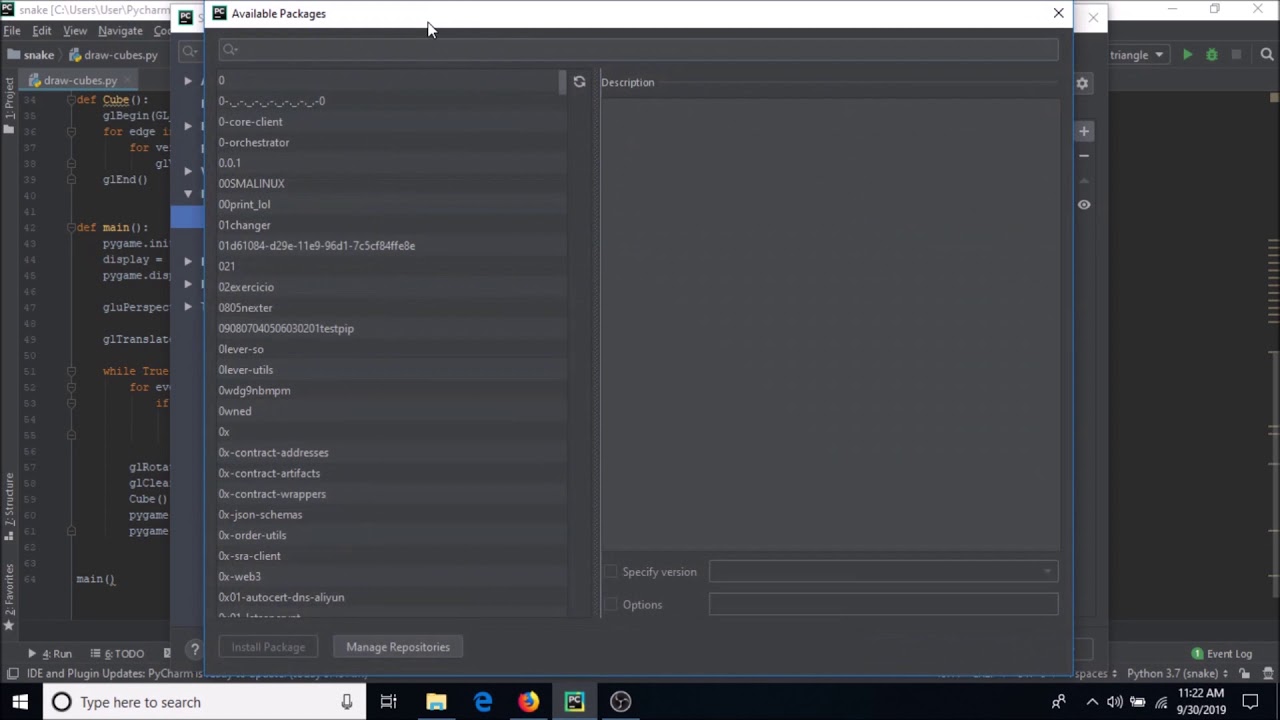Learning Python by building games | 14. Getting to Know PyopenGL