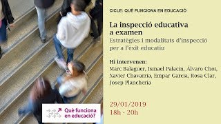 La inspecció educativa a examen. Estratègies i modalitats d’inspecció per a l’èxit educatiu