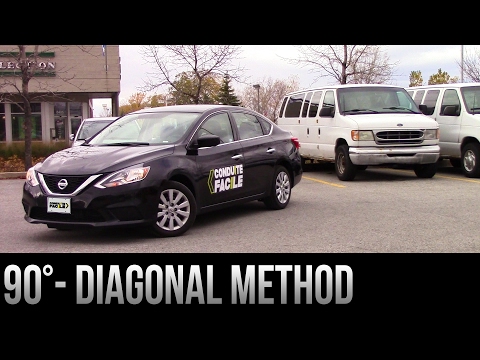 90° Parking Backing Up - The Diagonal Method