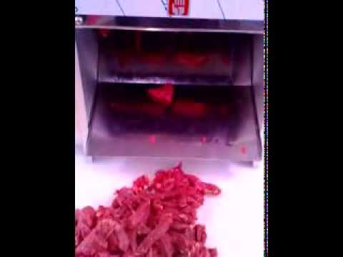 PACIFIC JS-300 Fresh Meat Slicer &amp; Strip Cutter - Strip Cutting Liver into 6mm Strips for Pet Food video thumbnail