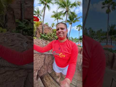 Christen Is TERRIFIED Of The DROP SLIDE! #shorts