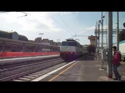 E444.040 sull' IC 505 "Tirreno" Ventimiglia - Roma Termini, in partenza da Roma Ostiense