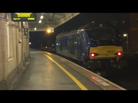 Direct Rail Services Class 68022 Passing Exeter St David’s -  0Z40 - 28th November