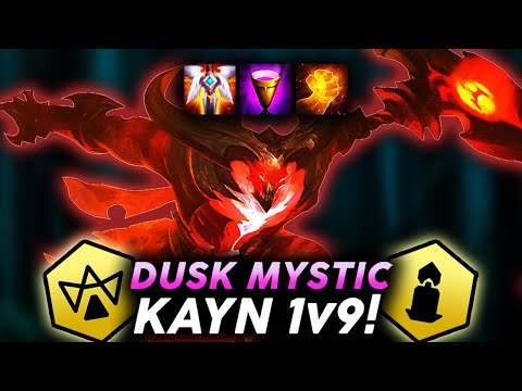 DUSK MYSTIC KAYN SLICES UP ENTIRE ENEMY TEAM?! | Teamfight Tactics 10.22