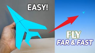 How To Make EASY Paper Airplanes That Fly Far & Fast