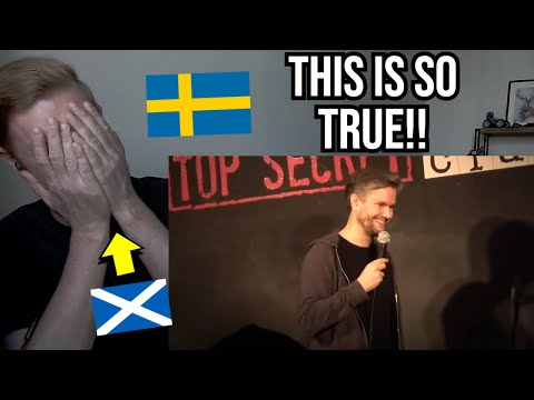 Reaction To Scottish vs Swedish Women (Swedish Comedy) Fredrik Andersson