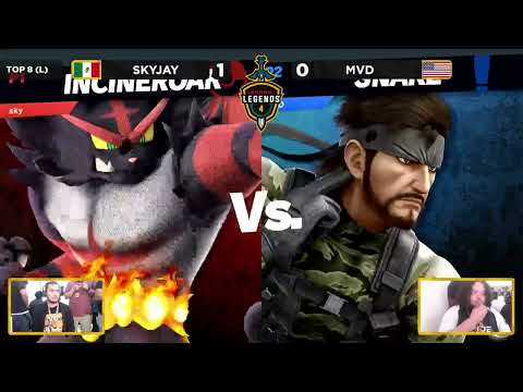 Skyjay(Incineroar) vs MVD(Snake) • Smash Legen 4 • El Salvador • Top 8  losers bracket