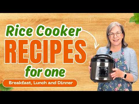 3 Easy Rice Cooker Meals for One (Breakfast, Lunch & Dinner)