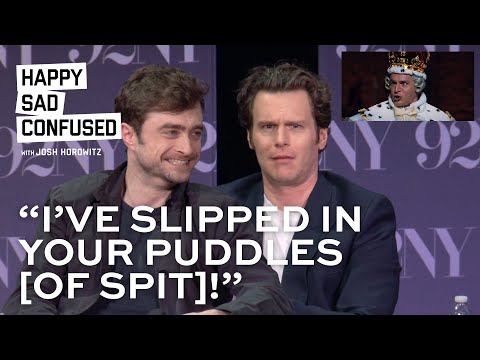 Jonathan Groff has a spitting problem