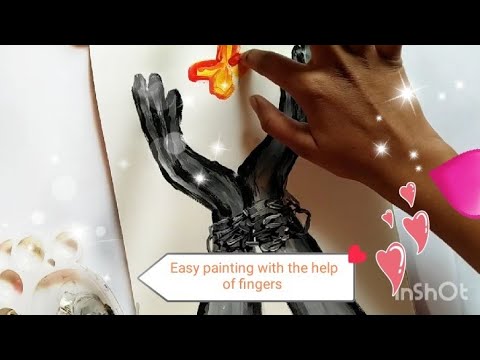 Easy freedom art | hand painting | painting for beginners | acrylic painting 🎨 |