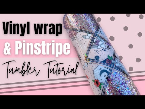 Vinyl wrap and pinstripe tumbler tutorial