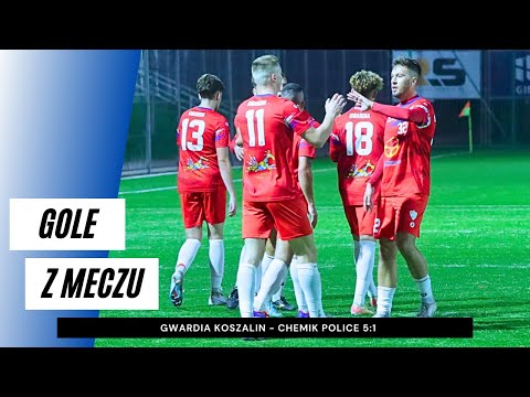 Gole z meczu Gwardia Koszalin - Chemik Police 5:1