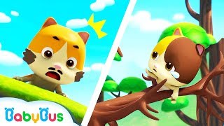 Baby Kitten&#39;s Trapped in Big Tree | Play Safe Song | Fire Truck | Nursery Rhymes| Kids Song |BabyBus