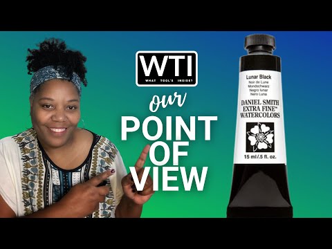 DANIEL SMITH Lunar Black Watercolor - WTI product video review