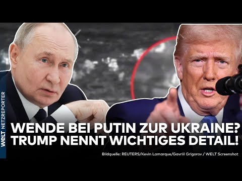 KRIEG IN UKRAINE: Donnerschlag! Gibt Putin nach? Trump nennt Detail! Russland in der Klemme