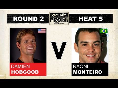 Round 2, Heat 5 - Damien Hobgood vs Raoni Monteiro
