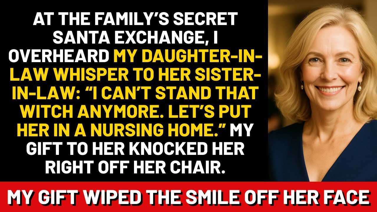 At the family’s Secret Santa exchange, I overheard my daughter-in-law whisper to her sister-in-law