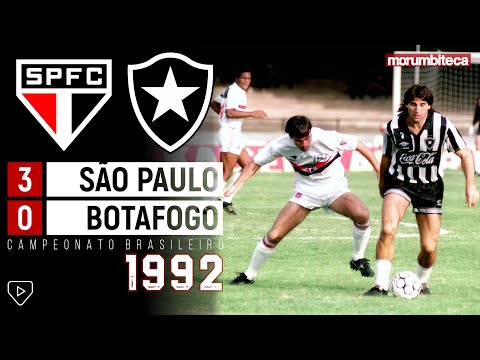 São Paulo 3x0 Botafogo - 1992 - NEM O LÍDER RESISTIU A PALHINHA, MACEDO E CIA!