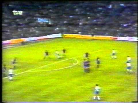 Gol de Rubén Sosa.Final Copa del Rey 1986.FC Barcelona 0 Real Zaragoza 1