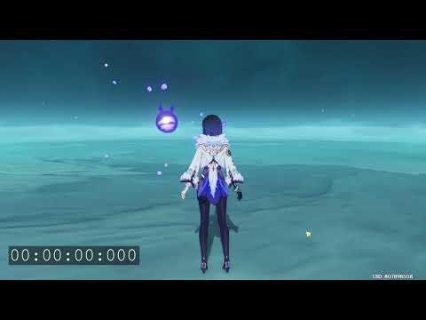 C6 R3 Yelan vs Raiden boss speedrun 7.815s (Genshin Impact)