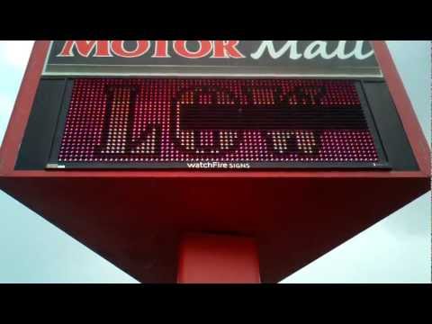 Malfunctioning Watchfire LED Sign