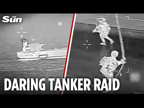 Dramatic moment US seizes ANOTHER shadow fleet tanker in Caribbean