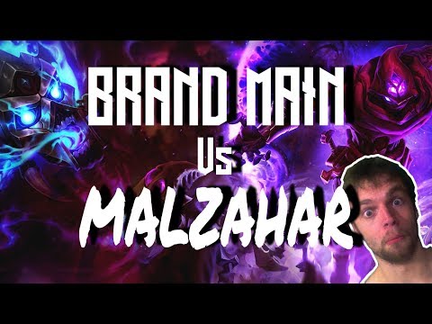 Brand Mid Vs Malzahar ranked Gameplay