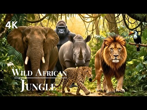 Untamed Africa 4K: Wild African Jungle Animals & Relaxing Music