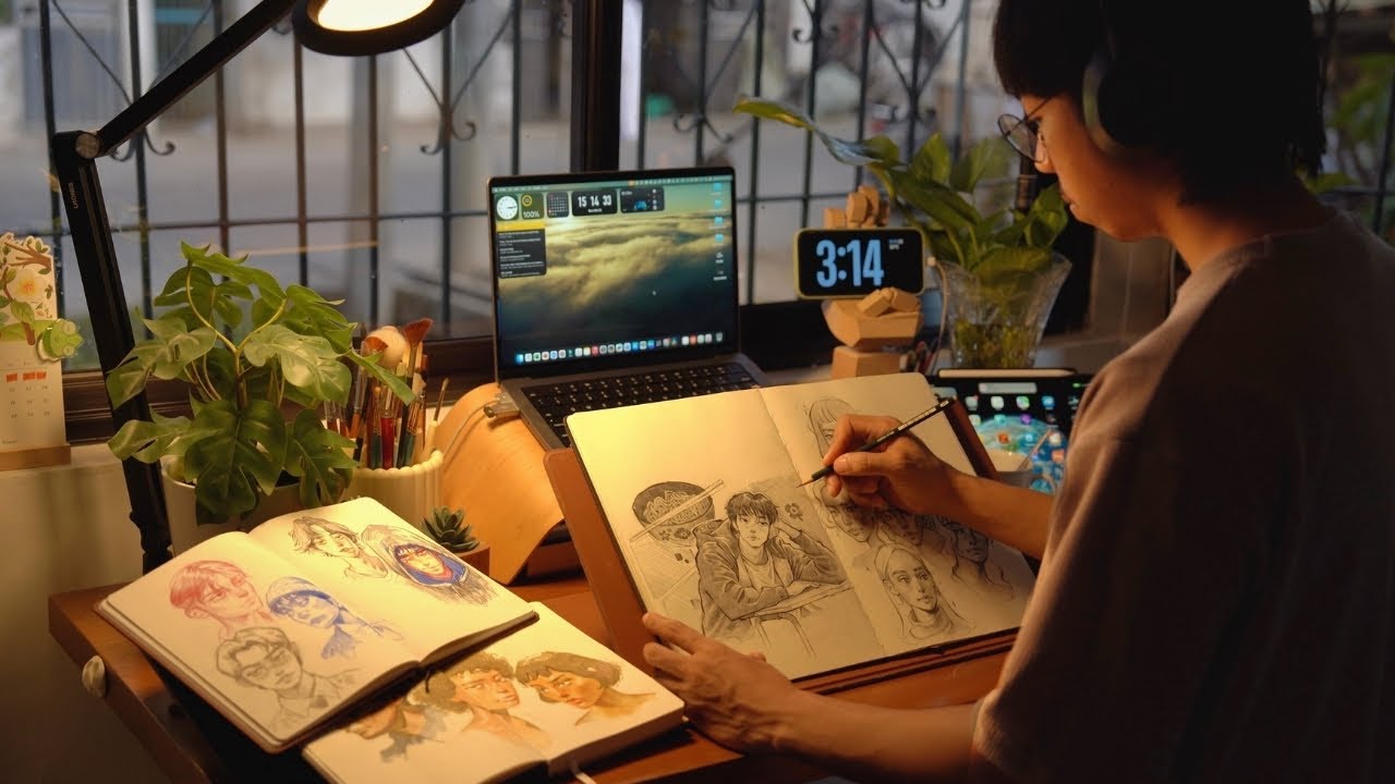 Practice makes perfect/ sketch with me ✍️