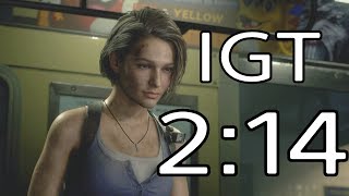 Resident Evil 3 Remake Demo speedrun in 2:14 IGT