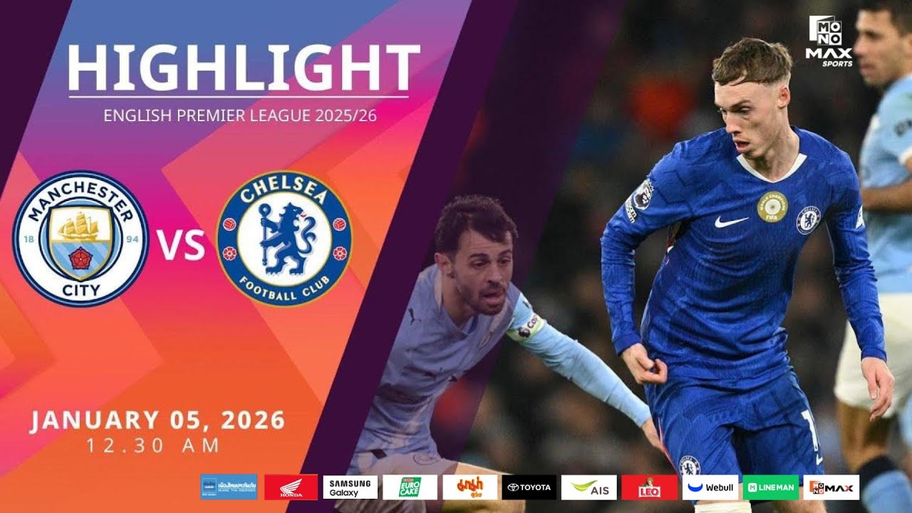 [Highlight] PremierLeague : แมนเชสเตอร์ ซิตี้ vs เชลซี (05-01-69)