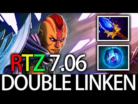 Double Linken Effect with Aghanim's Scepter Arteezy Carry Anti Mage 7.06 META Dota 2