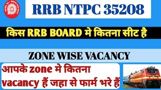 Rrb ntpc zone wise vacancy ! Rrb ntpc 35208 vacancy zone wise ! Ntpc की vacancy कहा कितना है!